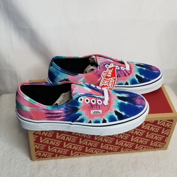 Van's off the Wall Tie Dye Multi True Sneaker Sz8 - Picture 2 of 8